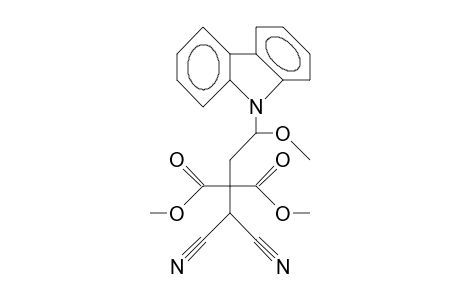 3,3-Dicarbomethoxy-1-(carbazol-9-yl)-4,4-dicyano-1-methoxy-butane
