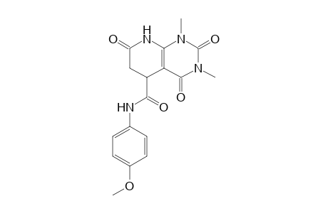 N-(4-Methoxyphenyl)-1,3-dimethyl-2,4,7-trioxo-1,2,3,4,5,6,7,8-octahydropyrido[2,3-d]pyrimidine-5-carboxamide