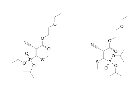 ETHOXYETHYL-2-CYANO-3-METHYLTHIO-3-(DI-ISO-PROPOXYPHOSPHONYL)-ACRYLATE