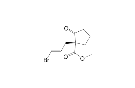Cyclopentanecarboxylic acid, 1-(3-bromo-2-propenyl)-2-oxo-, methyl ester
