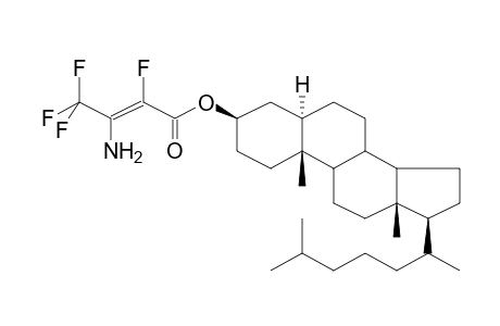 CHOLESTANYL, 3-AMINO-2,4,4,4-TETRAFLUOROBUT-2-ENOATE