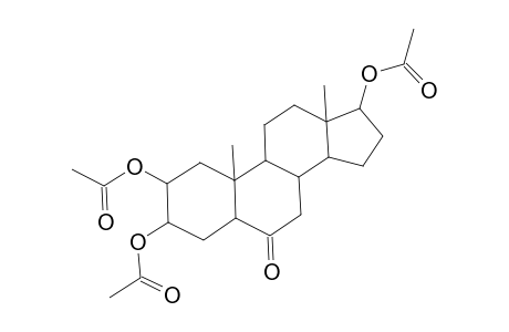 Androstan-6-one, 2,3,17-tris(acetyloxy)-, (2.beta.,3.beta.,5.alpha.,17.beta.)-