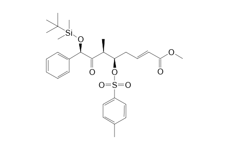 Methyl (5R,6S,8R)-5-tosyloxy-6-methyl-7-oxo-8-[(tert-butyldimethylsilyl)oxy]-8-phenyloct-2(E)-enoate