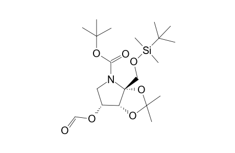 5-(tert-Butoxycarbonyl)amino-1-O-(tert-butyldimethyl)silyl-5-deoxy-4-O-formyl-2,3-O-isopropylidene-a-D-xylulofuranose