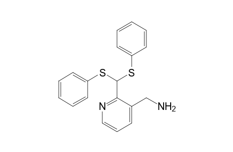 {2-[Bis(phenylsulfanyl)methyl]pyridin-3-yl}methylamine