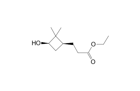 3-[(1S,3R)-3-hydroxy-2,2-dimethyl-cyclobutyl]propionic acid ethyl ester