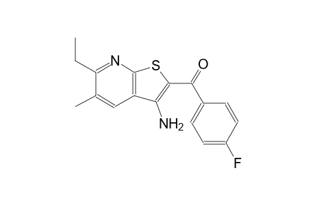 methanone, (3-amino-6-ethyl-5-methylthieno[2,3-b]pyridin-2-yl)(4-fluorophenyl)-