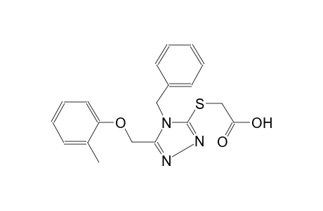 ({4-benzyl-5-[(2-methylphenoxy)methyl]-4H-1,2,4-triazol-3-yl}sulfanyl)acetic acid