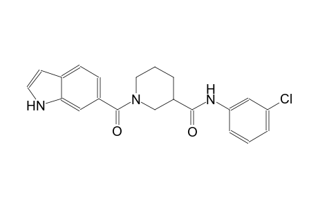 3-piperidinecarboxamide, N-(3-chlorophenyl)-1-(1H-indol-6-ylcarbonyl)-