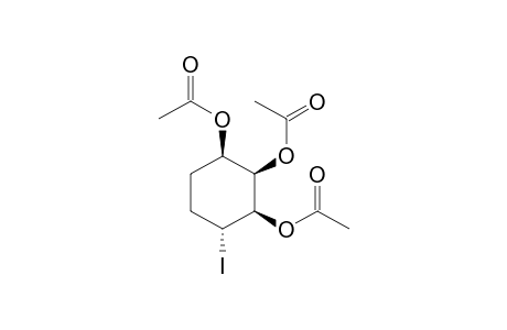 (+-)-1,2-cis-2,3-cis-3,4-trans-1,2,3-triacetoxy-4-iodocyclohexane