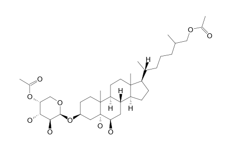 RIISEIN-B;3-BETA-O-(4'-O-ACETYL-BETA-D-ARABINOPYRANOSYL)-25-XI-CHOLESTANE-3-BETA,5-ALPHA,6-BETA,26-TETRAOL-26-ACETATE