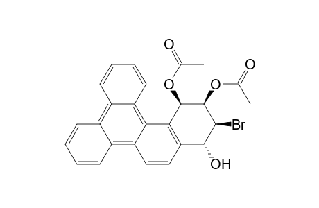 Benzo[g]chrysene-1,3,4-triol, 2-bromo-1,2,3,4-tetrahydro-, 3,4-diacetate, (1.alpha.,2.beta.,3.beta.,4.alpha.)-(.+-.)-