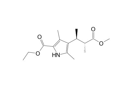 (+)-(2R,3S)-Methyl 3-(2,4-dimethyl-5-ethoxycarbonyl-1H-pyrrol-3-yl)-2-methylbutanoate