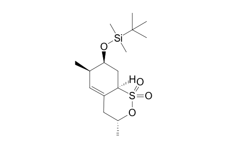 7-[(t-Butyldimethylsilyl)oxy]-3,6-dimethyl-1-thia-2-oxabicyclo[4.4.0]dec-4a(5)-ene - 1,1-dioxide