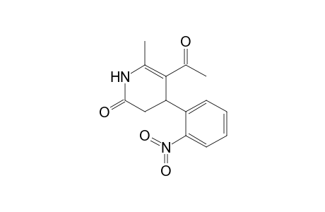 5-Acetyl-6-methyl-4-(2-nitrophenyl)-3,4-dihydro-1H-pyridin-2-one