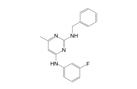 N~2~-benzyl-N~4~-(3-fluorophenyl)-6-methyl-2,4-pyrimidinediamine