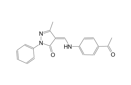(4Z)-4-[(4-acetylanilino)methylene]-5-methyl-2-phenyl-2,4-dihydro-3H-pyrazol-3-one