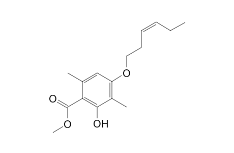 methyl (Z)-4-(hex-3-en-1-yloxy)-2-hydroxy-3,6-dimethylbenzoate