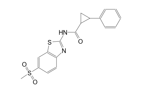 N-[6-(methylsulfonyl)-1,3-benzothiazol-2-yl]-2-phenylcyclopropanecarboxamide