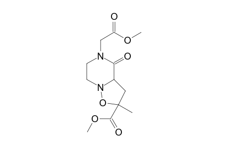 4-keto-5-(2-keto-2-methoxy-ethyl)-2-methyl-3,3a,6,7-tetrahydroisoxazolo[2,3-a]pyrazine-2-carboxylic acid methyl ester