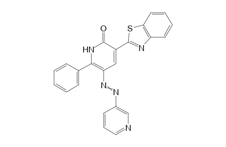 3-benzothiazol-2-yl-6-phenyl-5-(pyridin-3-ylazo)-1H-pyridin-2-one