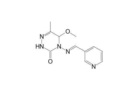 6-Methyl-5-methoxy-3-oxo-4-{[(pyridin-3'-yl)methylene]amino}-2,3,4,5-tetrahydro-1,2,4,-triazine