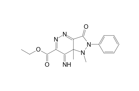 1,7a-dihydro-7-imino-3-oxo-2-phenyl-2,3,7,7a-tetrahydro-1H-pyrazolo[4,3-c]pyridazine-6-carboxylic acid, ethyl ester