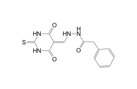 benzeneacetic acid, 2-[(tetrahydro-4,6-dioxo-2-thioxo-5(2H)-pyrimidinylidene)methyl]hydrazide