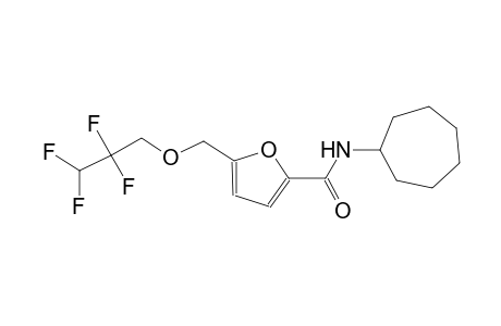 N-cycloheptyl-5-[(2,2,3,3-tetrafluoropropoxy)methyl]-2-furamide