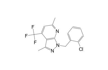 1H-pyrazolo[3,4-b]pyridine, 1-[(2-chlorophenyl)methyl]-3,6-dimethyl-4-(trifluoromethyl)-