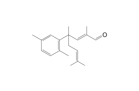 (E)-4-(2,5-Dimethylphenyl)-2,4,7-trimethyloct-2,6-dienal
