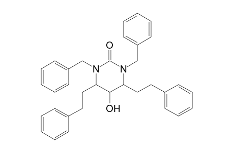 1,3-Dibenzyl-4,6-di(2-phenylethyl)-5-hydroxy-hexahydropyrimidin-2-one