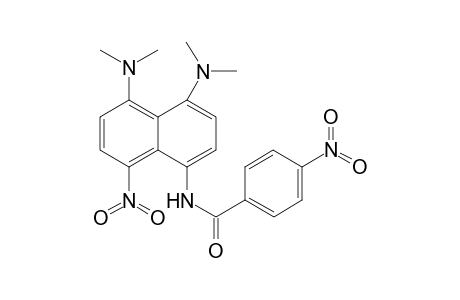 4,5-Bis(dimethylamino)-8-nitro-1-(p-nitrobenzoylamido)naphthalene