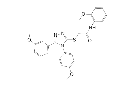 N-(2-methoxyphenyl)-2-{[5-(3-methoxyphenyl)-4-(4-methoxyphenyl)-4H-1,2,4-triazol-3-yl]sulfanyl}acetamide