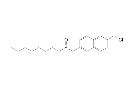 2-(Chloromethyl)-6-[(octylsulfinyl)methyl]naphthalene