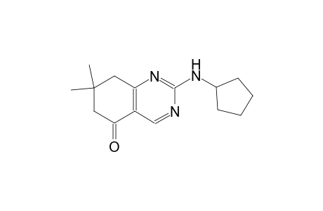 2-(cyclopentylamino)-7,7-dimethyl-7,8-dihydro-5(6H)-quinazolinone