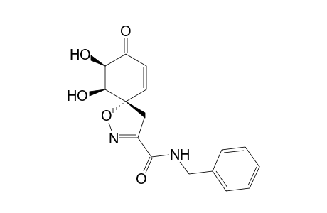 (1'S,5R,6S)-5,6-Dihydroxy-3'-benzylamidospiro[4,5-dihydroisoxazole-5,1'-cyclohex-2'-en-4'-one]