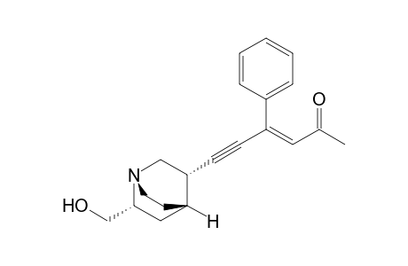 6-((1'S,2'R,4'S,5'S)-2'-Hydroxymethyl-1'-azabicyclo[2.2.2]oct-5'-yl)-4-phenyl-(E)-3-hexen-5-yn-2-one