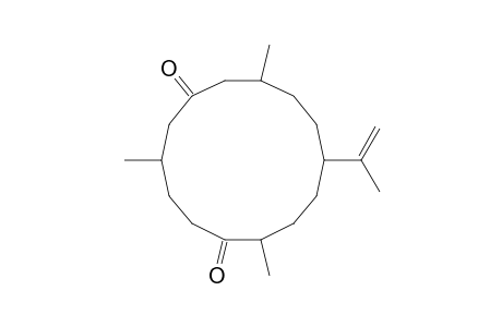 10-isopropenyl-3,7,13-trimethyl-cyclotetradecane-1,6-quinone