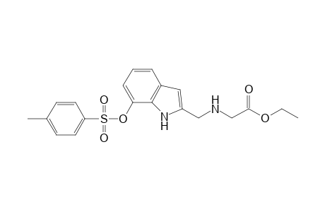 2-[(7-tosyloxy-1H-indol-2-yl)methylamino]acetic acid ethyl ester