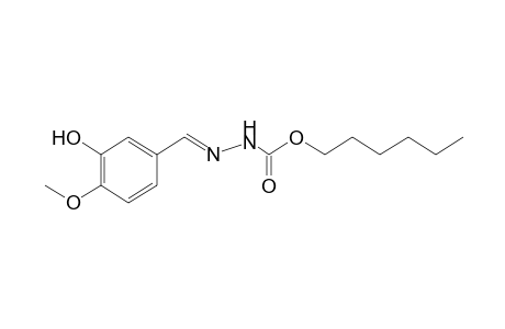 3-(3-HYDROXY-4-METHOXYBENZYLIDENE)CARBAZIC ACID, HEXYL ESTER