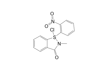 2,3-DIHYDRO-1-CHLORO-1-(2-NITROPHENYL)-2-METHYL-3-OXO-1,2-BENZISOTHIAZOLE