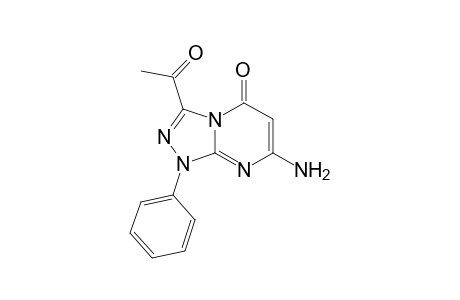 7-Amino-3-acetyl-1-phenyl-[1,2,4)-triazolo[4,3-a]pyrimidin-5(1H)-one