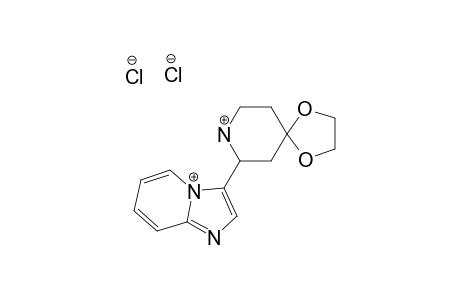 2-(PYRIDO-[1,2-A]-IMIDAZO-3-YL)-4-PIPERIDONE-ETHYLENE-ACETAL-DIHYDROCHLORIDE