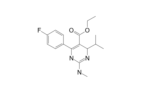 5-ETHOXYCARBONYL-6-(4'-FLUOROPHENYL)-4-ISOPROPYL-2-(METHYLAMINO)-1,4-DIHYDROPYRIMIDINE