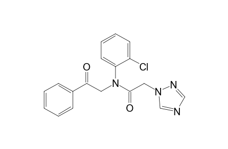 N-(2-chlorophenyl)-N-(2-oxo-2-phenylethyl)-2-(1H-1,2,4-triazol-1-yl)acetamide