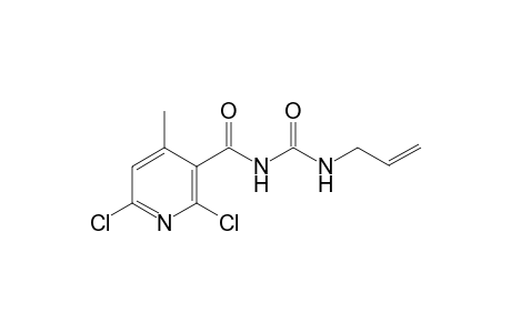 2,6-bis(chloranyl)-4-methyl-N-(prop-2-enylcarbamoyl)pyridine-3-carboxamide