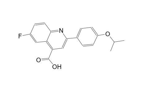 6-fluoro-2-(4-isopropoxyphenyl)-4-quinolinecarboxylic acid