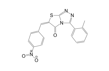 (6E)-3-(2-methylphenyl)-6-(4-nitrobenzylidene)[1,3]thiazolo[2,3-c][1,2,4]triazol-5(6H)-one
