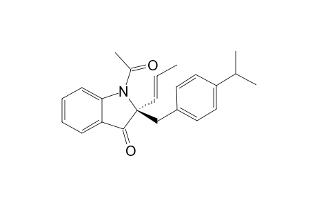 (R)-1-Acetyl-2-allyl-2-(4-isopropylbenzyl)indolin-3-one